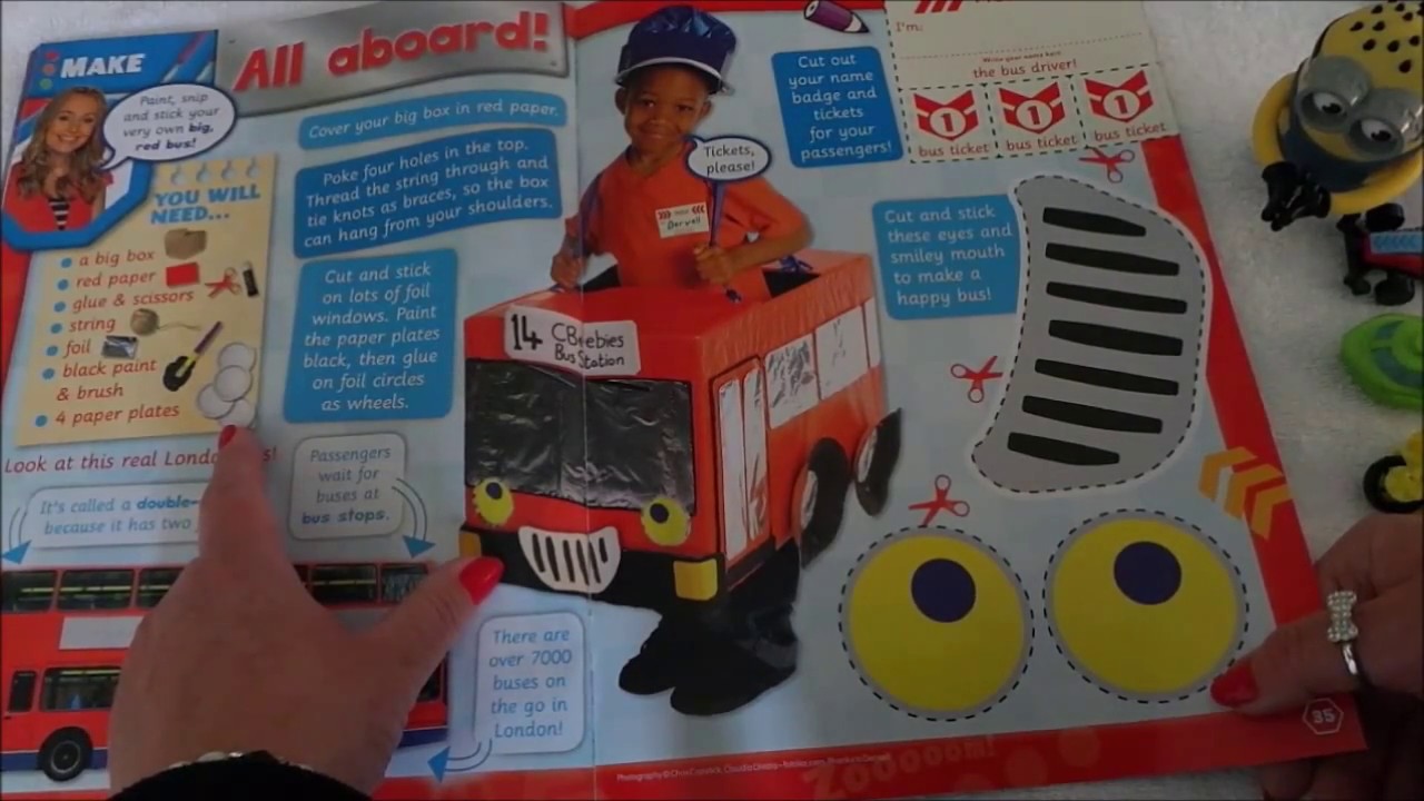 BBCTV CBeebies Special Vehicles Comic with Free Motorbike Hovercraft Jet Aeroplane and Racing Car