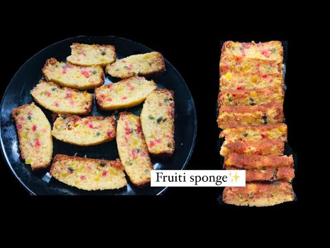 TUTTI FRUTTI CAKE |frutti sponge |Bakery style frutti sponge |without oven| flavours corner✨