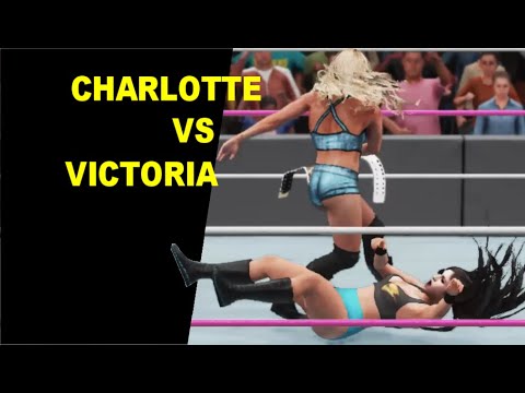 WWE/GLOW Charlotte Flair vs Victoria Kay - Extreme Rules