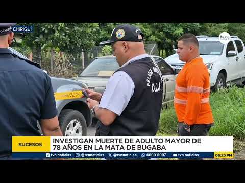 Investigan la muerte de un adulto mayor de 78 años en Bugaba