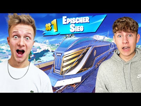 100€ Wer zuletzt den Zug in Fortnite verlässt 🤯✋🏻 ASH vs MAX