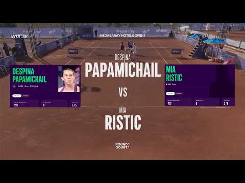Despina Papamichail (GRE) vs  (Q) Mia Ristic (SRB) 19y  -  Game, Set, Match