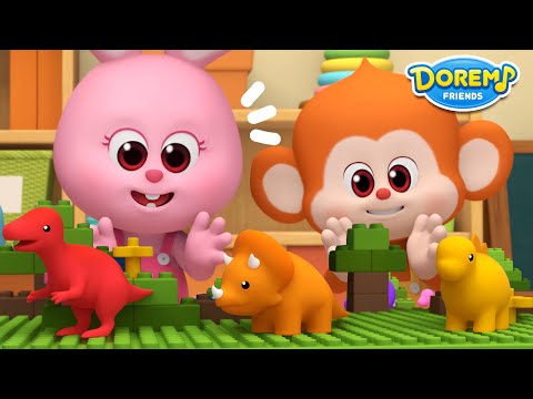 Doremi Friends Exploring Song│60 Min│10 Little Dinosaurs│Doremi Friends - Nursery Rhymes & Kids Song