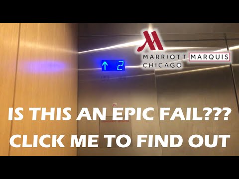 Amazing Otis Skyrise Low-Rise Traction Elevators - Marriott Marquis in Chicago, IL