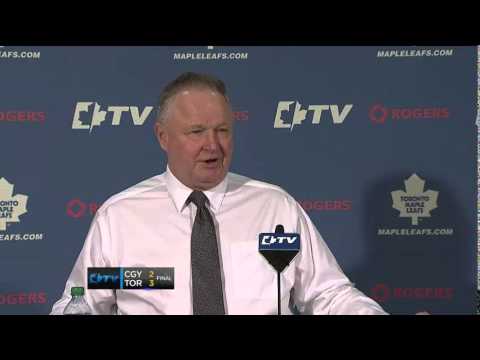 Carlyle Post Game - Flames vs. Maple Leafs (Apr 1, 2014)