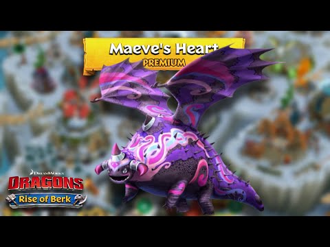 New Seasonal Premium Dragon, Maeve's Heart Max Level Titan - Dragons : Rise of Berk