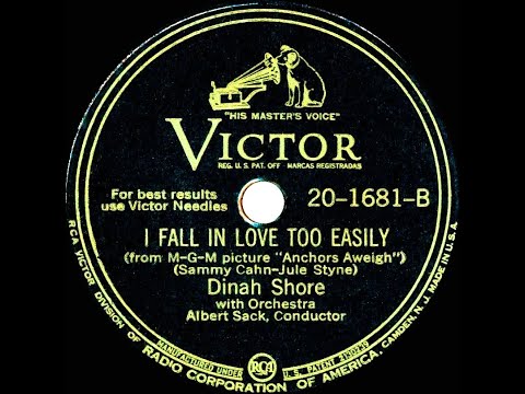 1945 Dinah Shore - I Fall In Love Too Easily