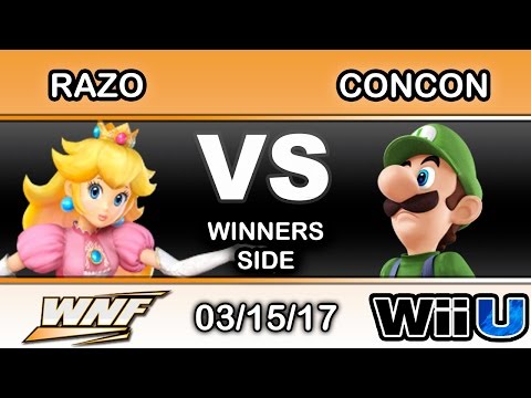 WNF 1.5 - tHB | Razo (Peach) Vs. SS | ConCon (Luigi) Winners Side - Smash Wii U