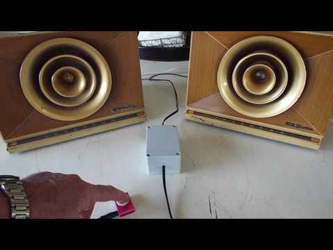 Ipod Adapter SUPER Y2SS playing digital music through 2 old tube radios