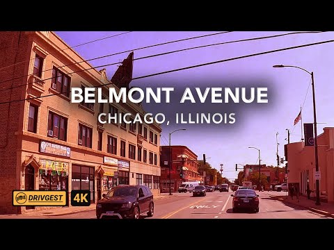Belmont Avenue | Drive Tour | Chicago | 4K | Drivgest