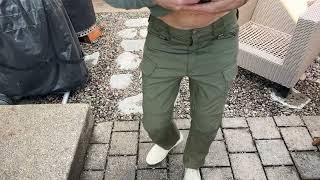 Men's Stretch Tactical Pants Water Resistant Outdoor Cargo Pants Lightweight Ripstop EDC Hiking Work