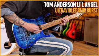 Video thumbnail for Tom Anderson Li'L Angel | Ultraviolet Blue Burst w/Binding by The Peach Boutique
