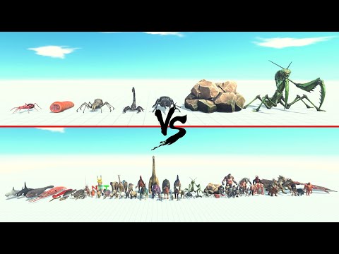 Giant Invertebrates Vs All Units ARBS | Animal Revolt Battle Simulator