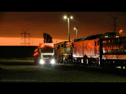 7735V Grain Train Refuels At Gheringhap (21/2/2021)  - PoathTV Australian Railways