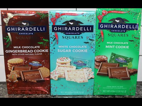 Ghirardelli Squares: Gingerbread Cookie, Sugar Cookie & Mint Cookie Review