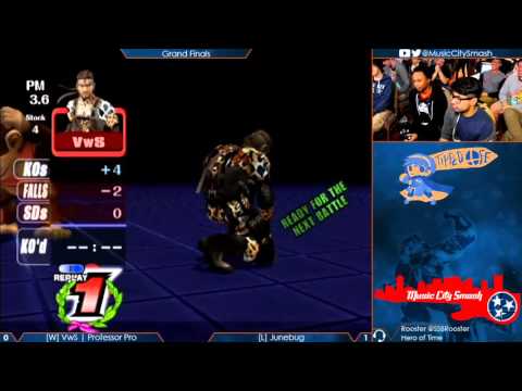 TO11 - VGz | Junebug (Diddy) vs VwS | Professor Pro (Snake) - Project M Grand Finals Part 1