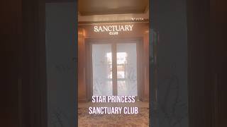 Star Princess Sanctuary Club | Inaugural Sailing #princesscruiseship #starprincess #youtubeshorts