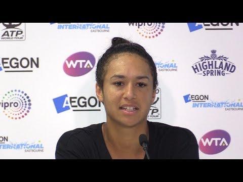 Heather Watson Press Conference After Her Semi-Final Defeat Against Caroline Wozniacki At Eastbourne