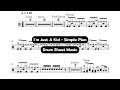 I M Just A Kid Simple Plan Drum Sheet Music Drum Drumsheet Drumcover Simpleplan Imjustakid