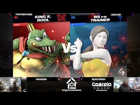 Panda Smash Monday 5/6/19 - PapaKarcher(K. Rool) VS DH| MasterPerch(Peach/Wii Fit)- Losers Semis