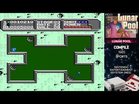 LUNAR POOL (NES) 1985 - SHORT VIDEO (4K)