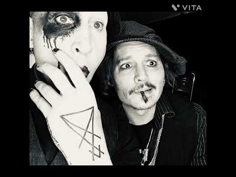 Johnny depp and marlín Manson!#johnnydepp #Marilyn Manson ￼