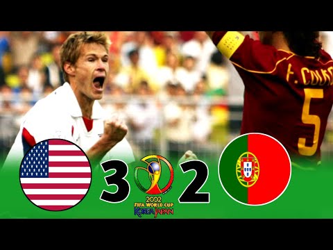 United States vs Portugal  3-2 ⏹️ 2002 World Cup  Extended Highlights & Goals HD