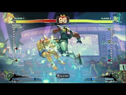 followupURSF [Bison] vs neatbeat [Adon] SSF4 Japanese Online Ranked Matches - TRUE-HD