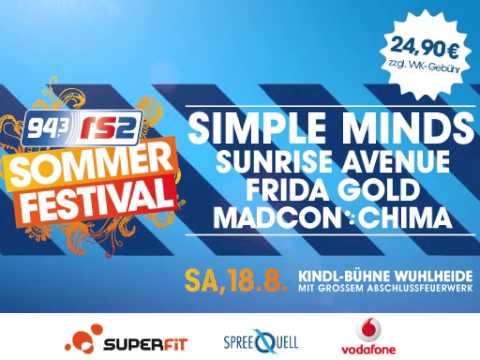 LEDvert Spot -  RS2 Sommerfestival Berlin - Videoboard Aussenwerbung auf LED Screen