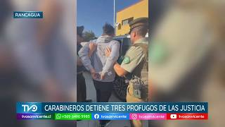 Carabineros detiene a tres prófugos de la justicia en controles vehiculares en Rancagua Oriente