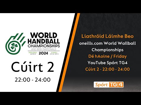 Day 6 - Court 2 | 10pm - 12am | oneills.com World Wallball Championship | Liathróid Láimhe Beo
