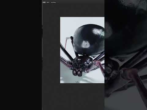 BREAKDOWN 🕷️ CGI Spider — Blender 3.4 — Inspired by @polyfjord