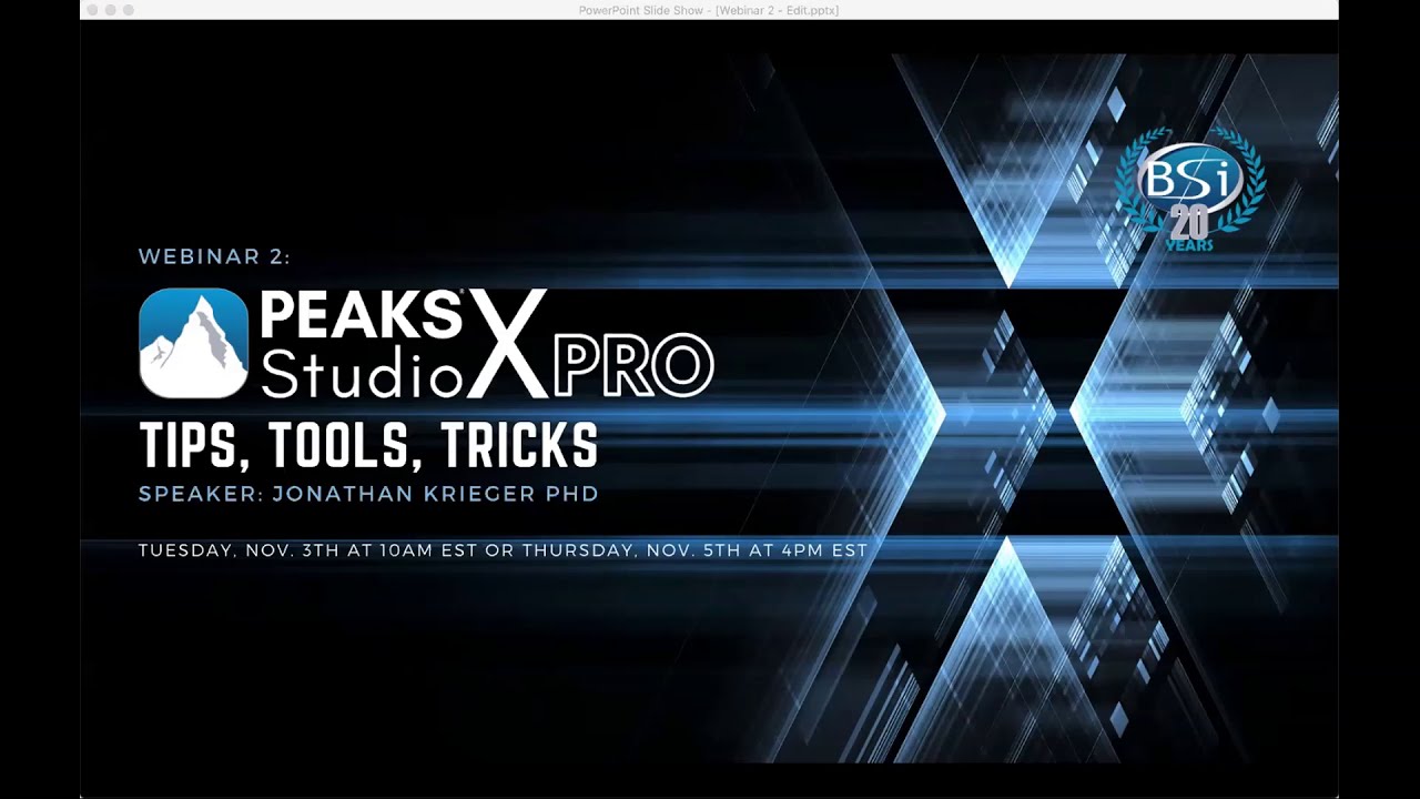 PEAKS Xpro Tips and Tricks