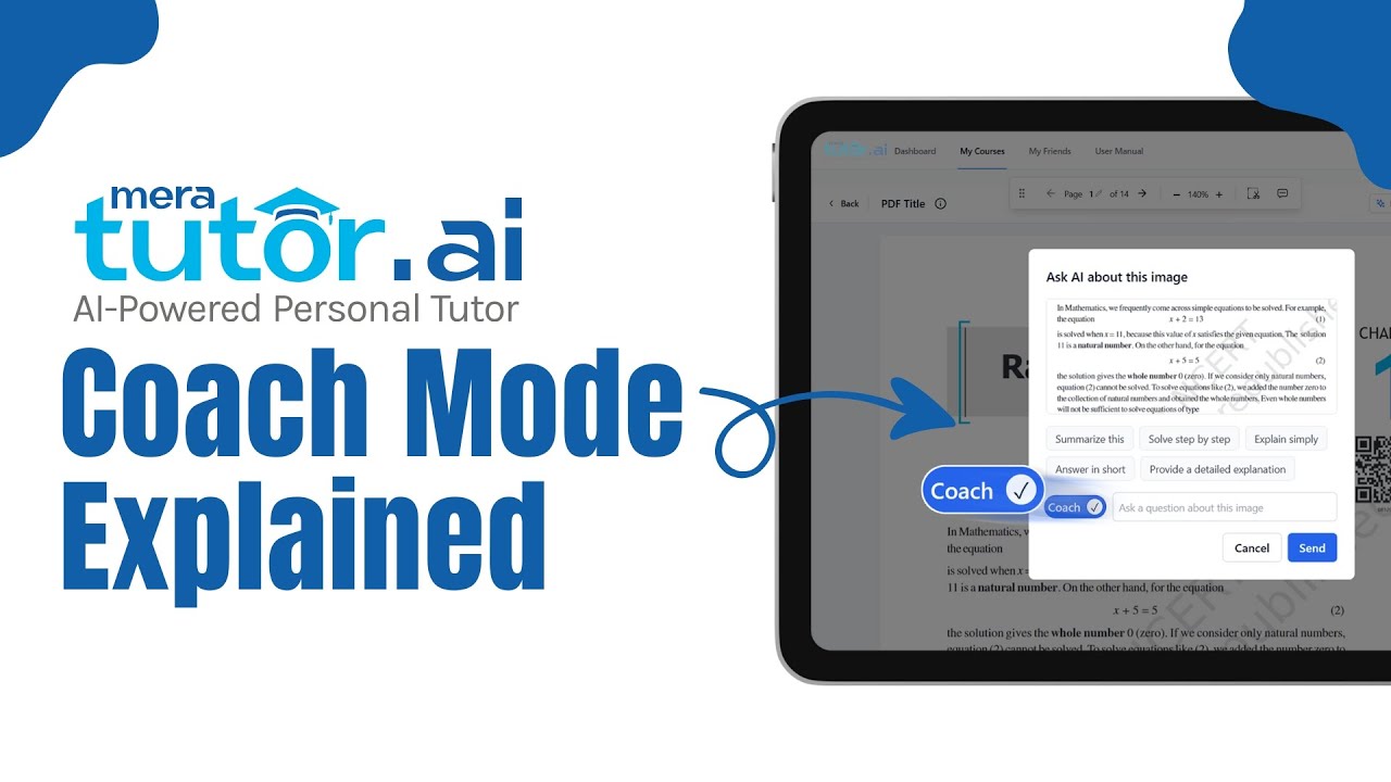 10. Learning Using the Socrates Method (Coach Mode) on MeraTutor.AI