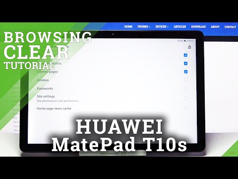 How to Clear Browsing Data in HUAWEI MatePad T10s- Reset Browser History