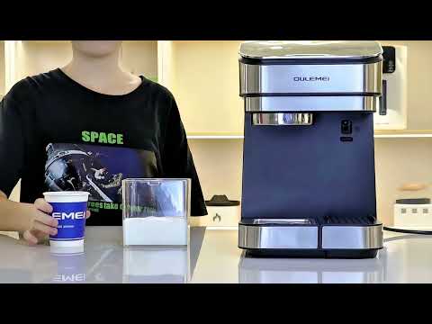 фото кофемашина автоматическая с капучинатором oulemei новая гарантия год olm-kfb013 1350вт 15 бар 0