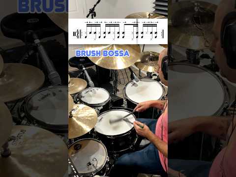 Brush #bossanova on #drums in 30 Seconds!