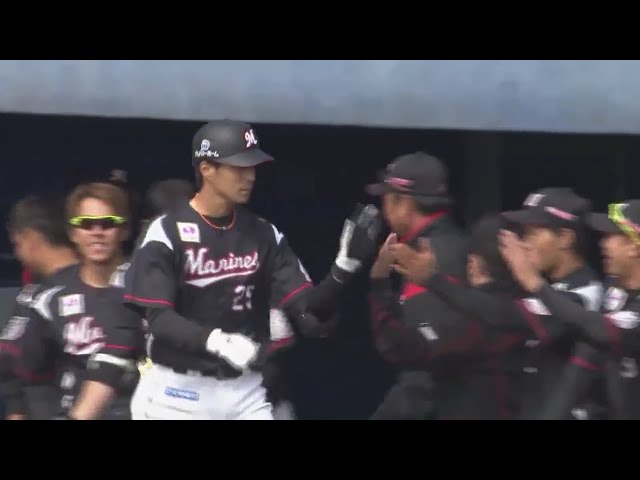 【練習試合】マリーンズ・岡 初球から先頭打者ホームランを放ち先制!! 2019/2/24 L-M