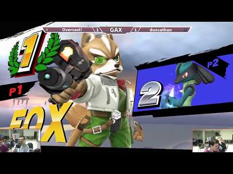 GAXS 2018 Smash 4 Bracket - Overcast! (Fox) vs duncathan (Lucario)