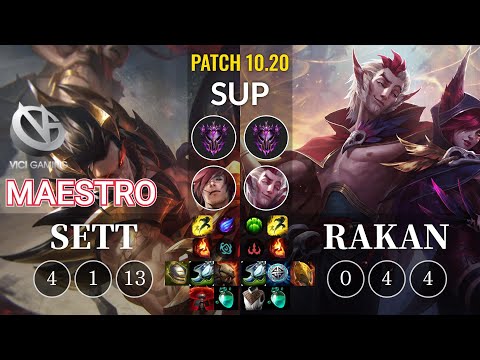 VG Maestro Sett vs Rakan Sup - KR Patch 10.20