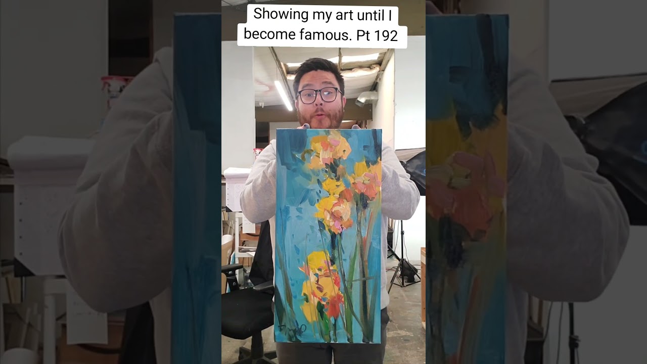 Yellow Flowers Oil Painting by Artist Jose Trujillo