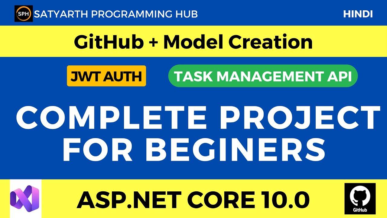 ASP.NET Core Web API Project | GitHub Setup & Models Creation (User, Task) – Part 3
