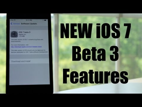 NEW iOS 7 Beta 3 Features Demo