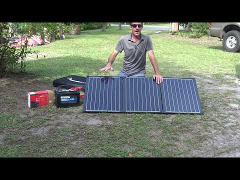 Portable Solar Power, Samlex Foldable Solar Panel, Off-Grid Emergency Electricity