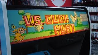 1985 Nintendo Duck Hunt Arcade Game!  Shoot the Dog!  Gameplay, Cabinet Design, Artwork