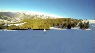 preview picture of video 'Copper 1-19-13 Gorgeous Hallelujah Ridge, Top of Copper Mountain, Black Diamond Moguls with John'