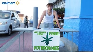 Selling Pot Brownies in Front of Walmart!