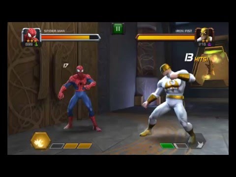 immortal iron fist vs spiderman :: marvel contest of champions