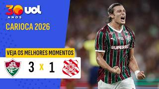 FLUMINENSE 3 X 1 BANGU - VEJA OS MELHORES MOMENTOS DO JOGO PELO CAMPEONATO CARIOCA
