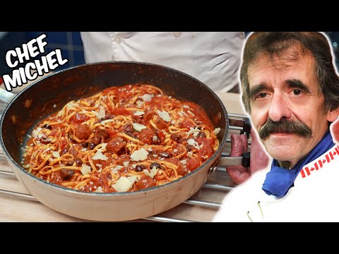 Merguez Pasta with Olives and Homemade Tomato Sauce